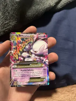 Pokemon Mega-Mewtwo-EX Holo TCG Card Breakthrough 64/162 - Image 1