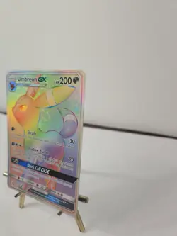 Pokemon Sun & Moon Base Set Umbreon GX 154/149 Secret Rare Rainbow Card - Image 3