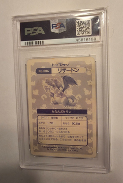 Pokemon Charizard Topsun Holo Foil PSA 4 Prism 1995 Japanese card 006 Rare - Image 2