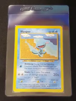 Wooper - 82/111 - Neo Genesis Unlimited - Pokemon Card - LP - Image 1