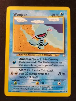 Wooper - 82/111 - Neo Genesis Unlimited - Pokemon Card - LP - Image 2