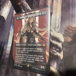 Sephiroth, Fabled SOLDIER (0382) (Borderless) Final Fantasy NM mtg - Image 1