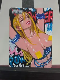 MTG Sol Ring Power Waifu Alter Hand Painted OOAK Signed BAZAYO 18+ - Image 5