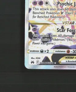 Deoxys VSTAR GG46/GG70 Crown Zenith Full Art Ultra Rare Holo Pokemon Card NM - Image 5