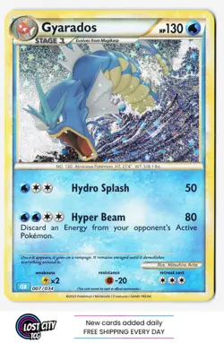 Gyarados 007/034 - Pokemon Classic Collection Holo (CLB) NM - Image 1