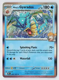 Misty's Gyarados 049/182 - SV10: Destined Rivals Pokemon Rare Holo NM - Image 1