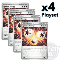 4x Ignition Energy 086/086 (Playset) - White Flare - x4 Playset Pokemon TCG NM - Image 1