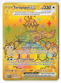 Terapagos ex - 180/131 - SV: Prismatic Evolutions Gold Hyper Rare Holo NM - Image 1