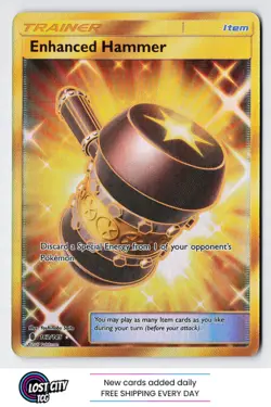 Enhanced Hammer (Secret) 162/145 - SM - Guardians Rising Gold Rare NM - Image 1