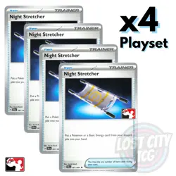 4x Night Stretcher 061/064 - Prize Pack Series Stamped - x4 Playset Pokemon NM - Image 1