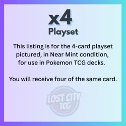 4x Night Stretcher 061/064 - Prize Pack Series Stamped - x4 Playset Pokemon NM - Image 2