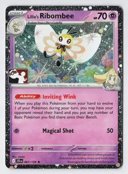 Lillie's Ribombee - 067/159 - Prize Pack Series 7 Pokemon COSMOS Holo NM - Image 1