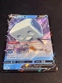 Pokemon TCG Eiscue V Rebel Clash 055/192 Holo Ultra Rare - NM - Image 4