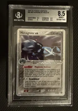 Pokemon Metagross EX 95/108 Power Keepers Holo Ultra Rare BGS 8.5 NM-MT - Image 1