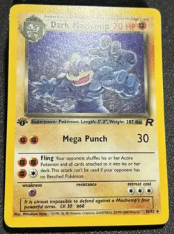 Pokemon - Dark Machamp Holo 1st Edition - LP - 1999 Team Rocket 10/64 Rare - Image 2