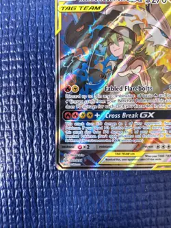 Pokemon TCG Reshiram Zekrom GX Cosmic Eclipse Card #222/236 Ultra Rare - Image 3