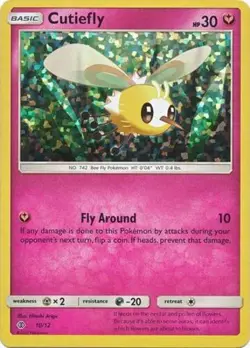 Cutiefly - 10/12 - Holo - McDonald's Promo 2017 HP, English Pokemon McDonald's P - Image 1