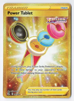 Power Tablet 281/264 - Pokemon Fusion Strike Secret Gold Full Art Rare Holo NM - Image 1