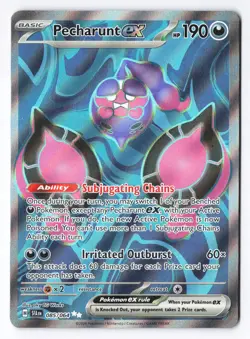 Pecharunt ex 085/064 - Pokemon Shrouded Fable Full Art Ultra Rare Holo NM - Image 1