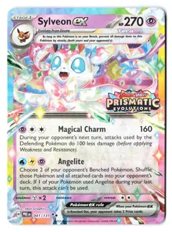 Sylveon ex 041/131 - Pokemon Prismatic Evolutions PRERELEASE Promo Holo Foil NM - Image 1