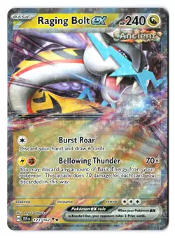 Raging Bolt ex 123/162 - Pokemon Temporal Forces Double Rare Holo Foil 2024 NM - Image 1