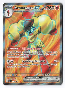 Armarouge ex 125 - Pokemon Scarlet & Violet Black Star Promo Full Art Holo NM - Image 1