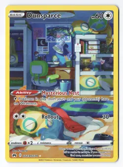 Dunsparce GG23/GG70 - Crown Zenith Galarian Gallery Full Art Ultra Rare Holo NM - Image 1