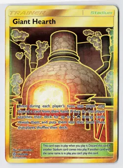 Giant Hearth (Secret) 263/236 - Pokemon SM Cosmic Eclipse Gold Rare Holo Foil NM - Image 1