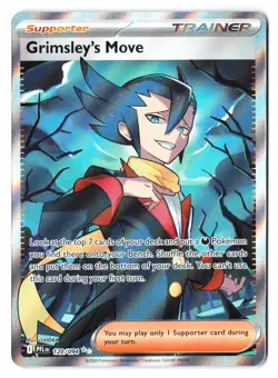 Grimsley's Move 120/094 - Pokemon Phantasmal Flames Full Art Trainer Holo NM - Image 1