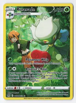 Roserade TG02/TG30 - Pokemon Lost Origin Trainer Gallery Full Art Rare Holo NM - Image 1