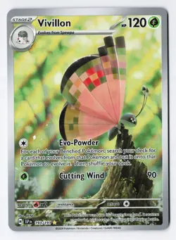Vivillon 193/191 - Pokemon Surging Sparks Illustration Rare IR Full Art Holo NM - Image 1