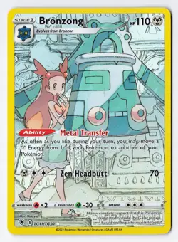 Bronzong TG11/TG30 - Pokemon Astral Radiance Trainer Gallery Full Art Rare NM - Image 1
