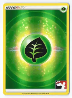 Basic Grass Energy - Pokemon Play! Prize Pack Series 2 Holo Foil 2022 NM - Image 1