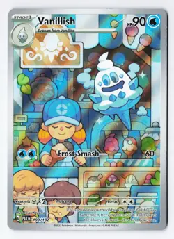 Vanillish 190/182 - Pokemon Paradox Rift Illustration Rare IR Full Art Holo NM - Image 1