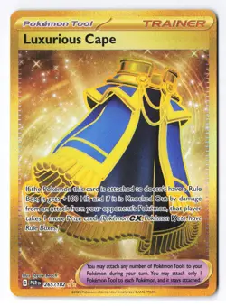 Luxurious Cape 265/182 - Pokemon Paradox Rift Hyper Rare Gold Full Art Holo NM - Image 1