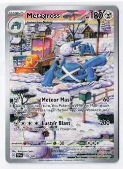 Metagross 178/162 - Pokemon SV05: Temporal Forces Illustration Rare IR Holo NM - Image 1