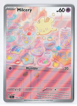 Milcery 152/142 - Pokemon SV07: Stellar Crown Illustration Rare IR Holo NM - Image 1