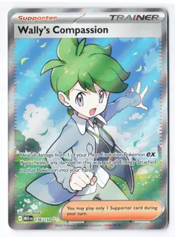 Wally's Compassion 176/132 - Pokemon Mega Evolution Full Art Ultra Rare Holo NM - Image 1
