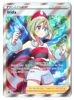 Irida 186/189 - Pokemon Astral Radiance Full Art Trainer Ultra Rare Holo Foil NM - Image 1
