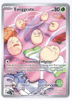 Exeggcute 192/191 - Pokemon Surging Sparks Illustration Rare IR Full Art Holo NM - Image 1
