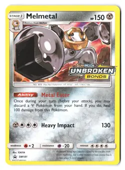 Melmetal SM181 - Pokemon SM: Unbroken Bonds Stamped PRERELEASE Promo Holo NM - Image 1