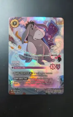 Disney Lorcana - Winterspell - Eeyore - In the Way (Enchanted) 226/204 Near Mint - Image 1