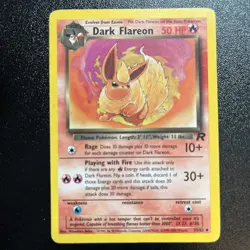 Dark Flareon 35/82 Uncommon Non Holo Team Rocket Pokemon Card - Image 1