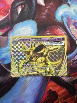 Pokemon TCG Nidoking Evolutions Holo Rare Card 46/108 Break - Image 1