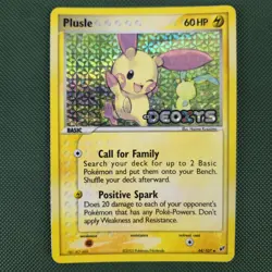 LP Plusle 44/107 EX Deoxys Reverse Holo Stamped Nintendo Pokemon Card - Image 1