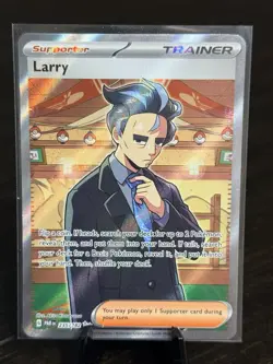 Larry 235/182 Full Art Trainer Pokemon Card- Near Mint- Paradox Rift - Image 1