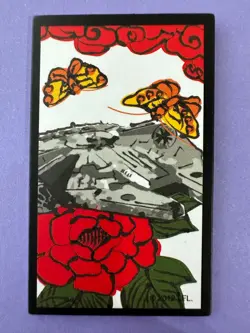 Beverly Millennium Falcon STAR WARS HANAFUDA TCG Card from Japan Imported - Image 1