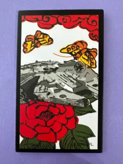 Beverly Millennium Falcon STAR WARS HANAFUDA TCG Card from Japan Imported - Image 2