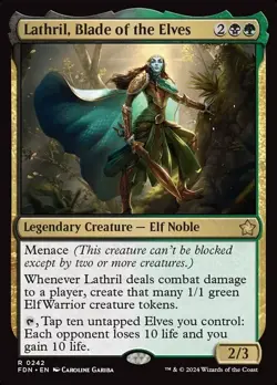 FOIL Lathril Blade of the elves - MtG Foundations - NM - Image 1
