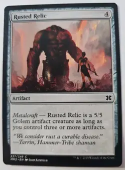 MTG Magic The Gathering Card Rusted Relic Artifact Modern Masters 2015 - Image 1